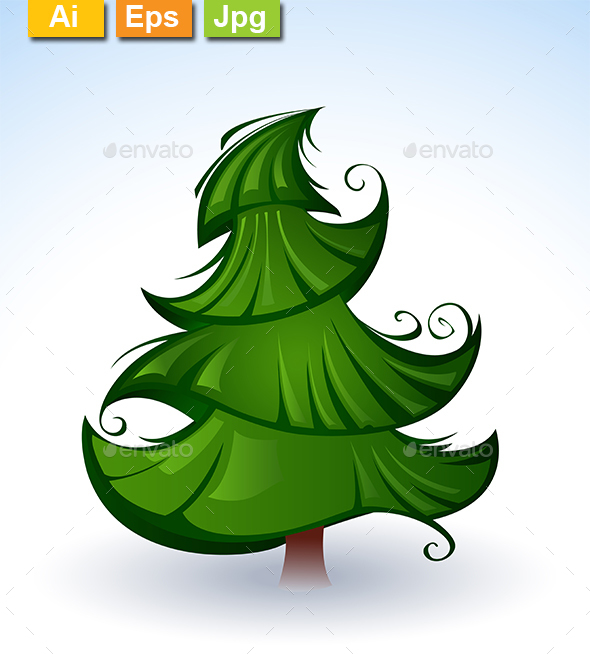 Green Christmas Tree - Christmas Seasons/Holidays