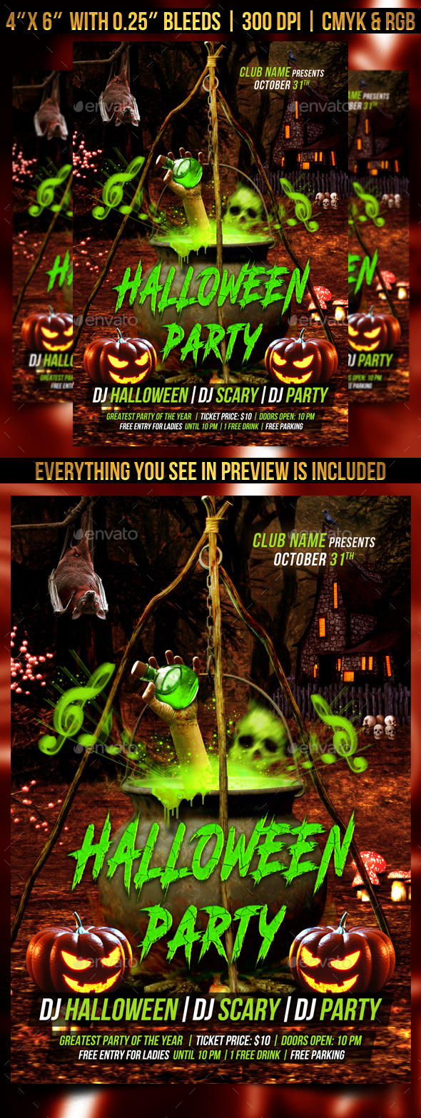 Halloween Party Flyer Template