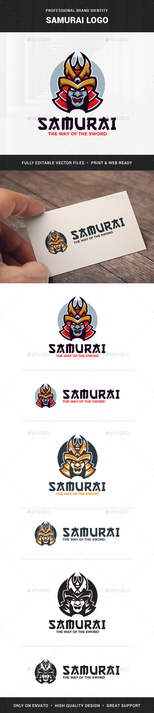 Samurai Logo Template - Humans Logo Templates