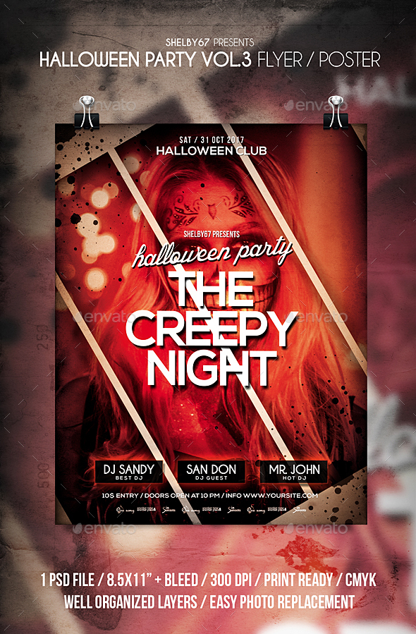 Halloween Party Flyer / Poster Vol 3