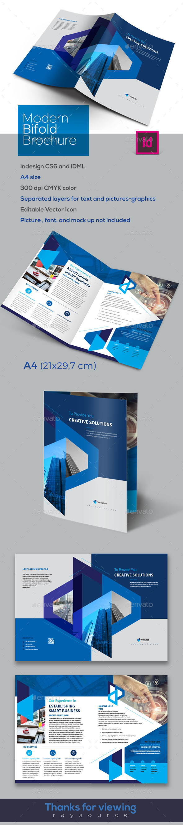 Creative Bifold Brochure - Brochures Print Templates