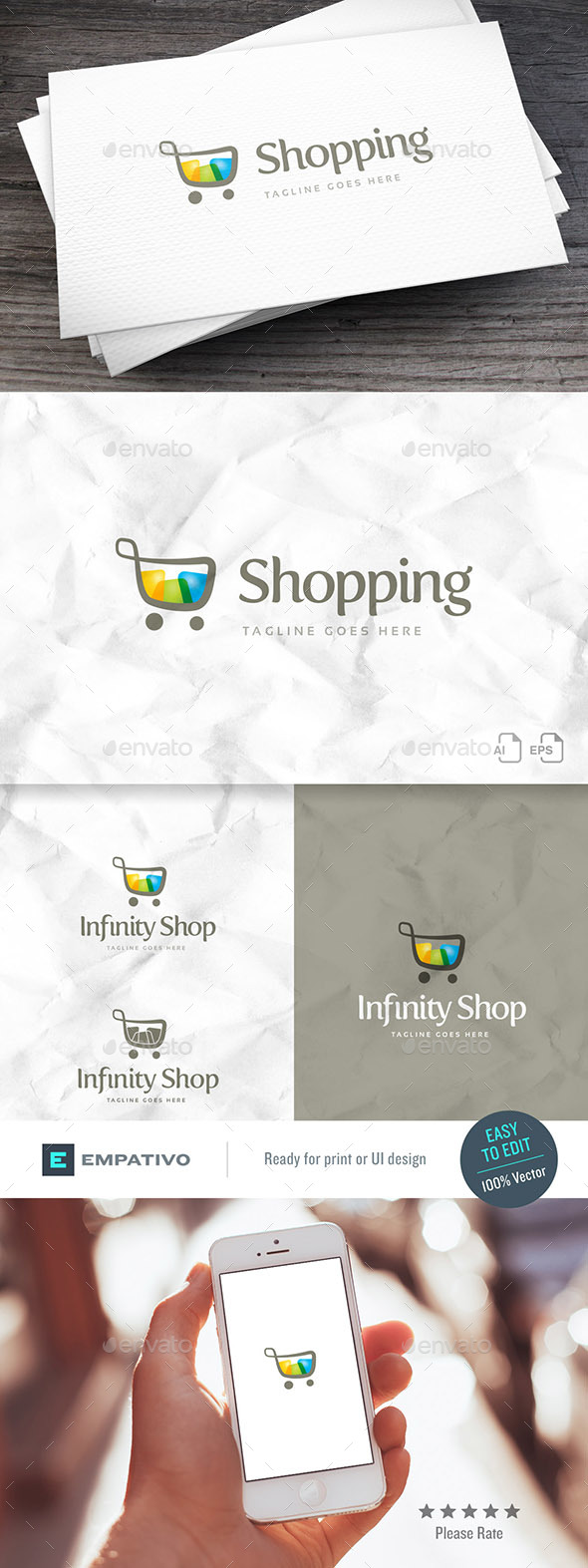 Infinity Shop Logo Template Infinity Shop Logo Template