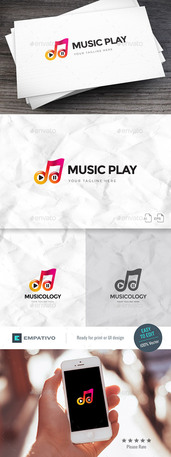 Musicology Logo Template - Symbols Logo Templates