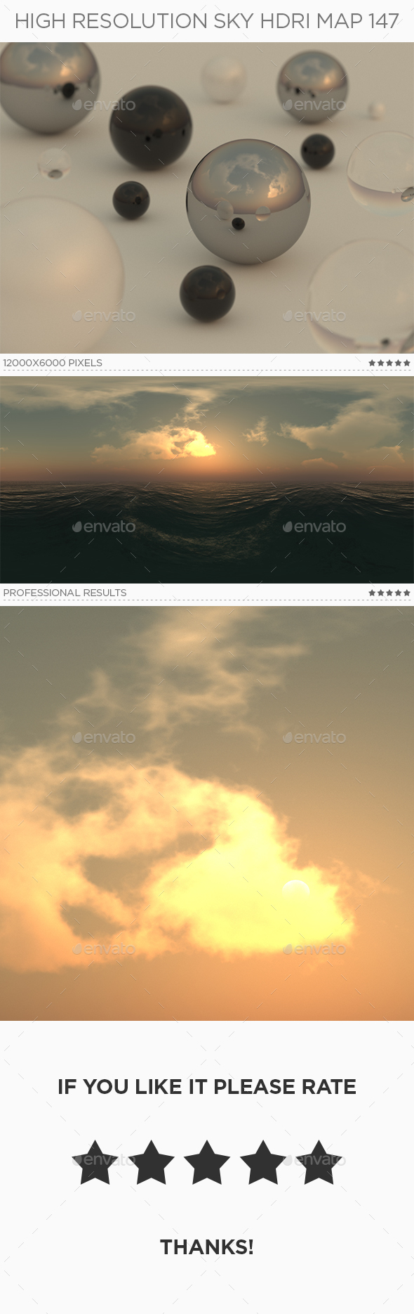 High Resolution Sky HDRi Map 147 - 3DOcean Item for Sale