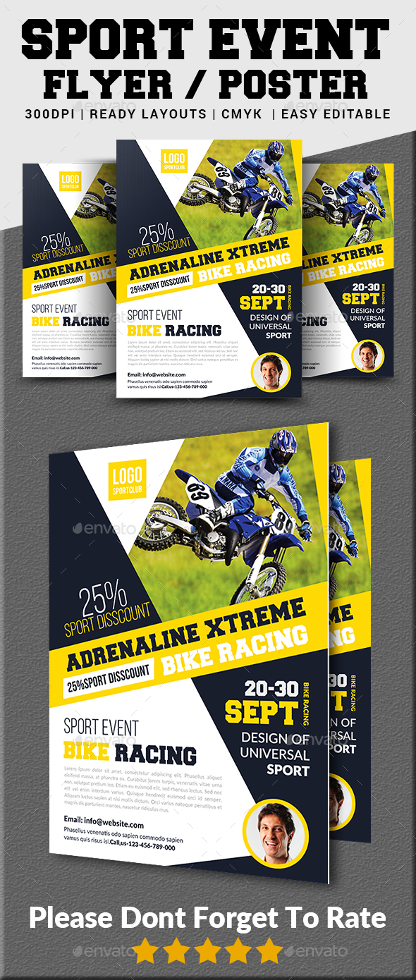 Bike Racing Flyer - Sports Events