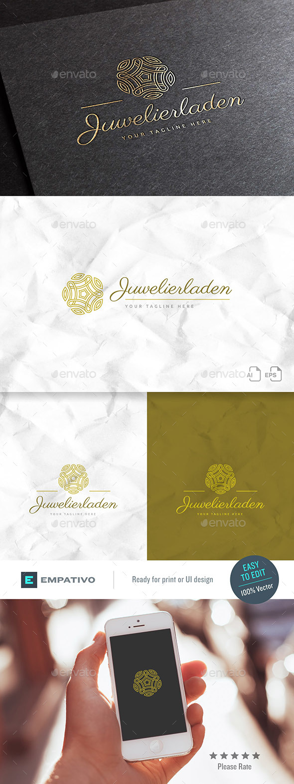 Juwelierladen Logo Template - Crests Logo Templates