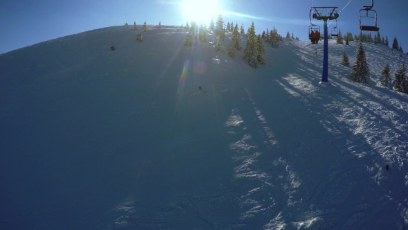 Landing from Ski Lift