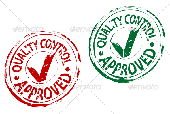 Check approved stamps - Decorative Vectors