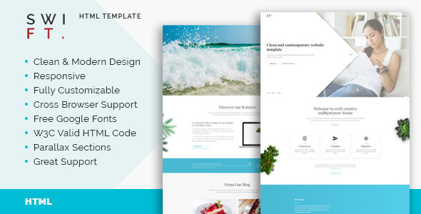 Swift - Multipurpose HTML5 Template