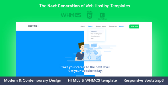 Hostino WHMCS Web Hosting WordPress Theme - Hosting Technology
