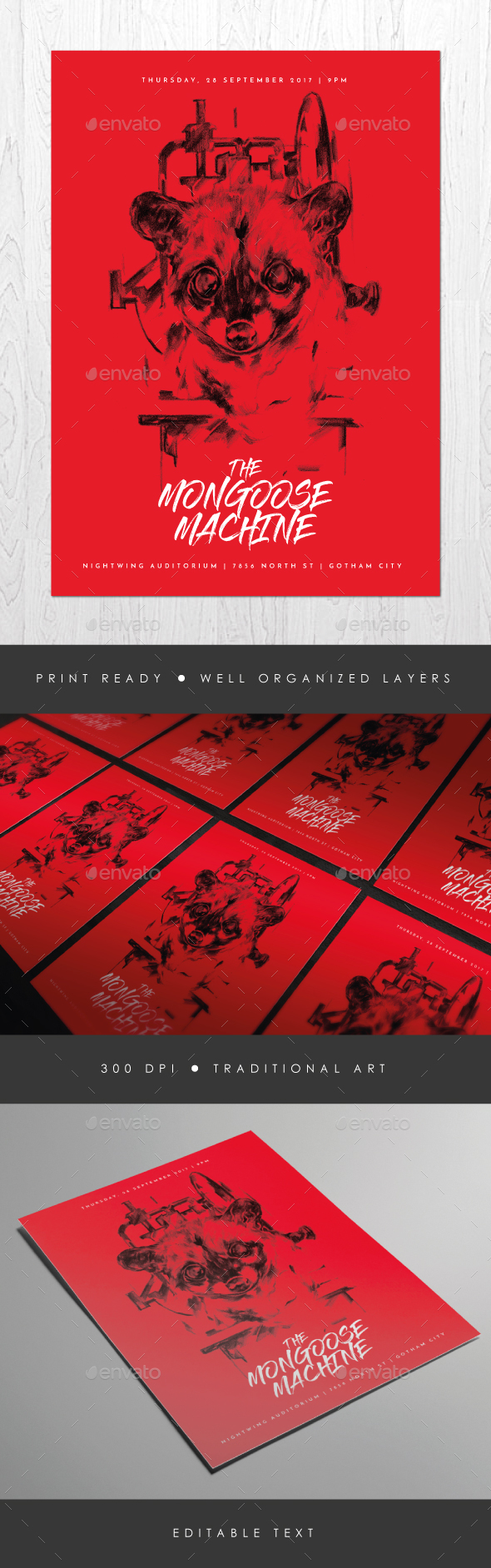 Indie Band Gig Flyer - Concerts Events
