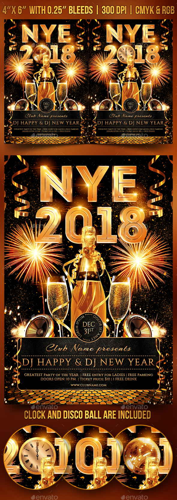 New Year's Eve Party Flyer - Clubs & Parties Events
