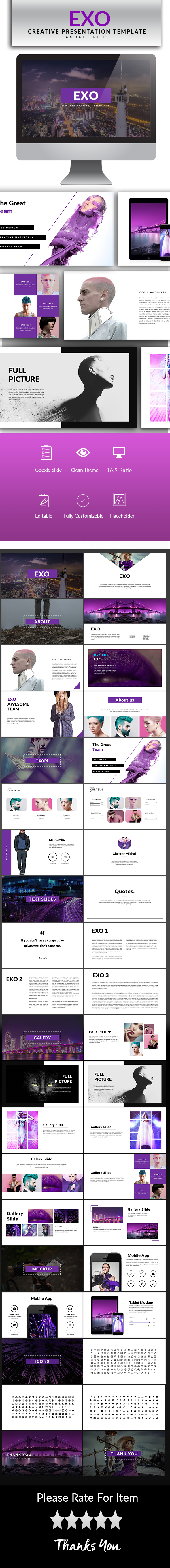 Exo Google Slide Template - Google Slides Presentation Templates