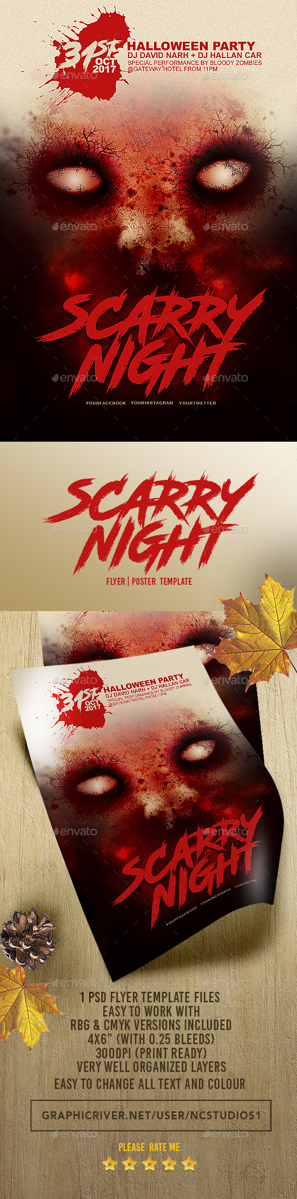 Halloween Flyer Template 3