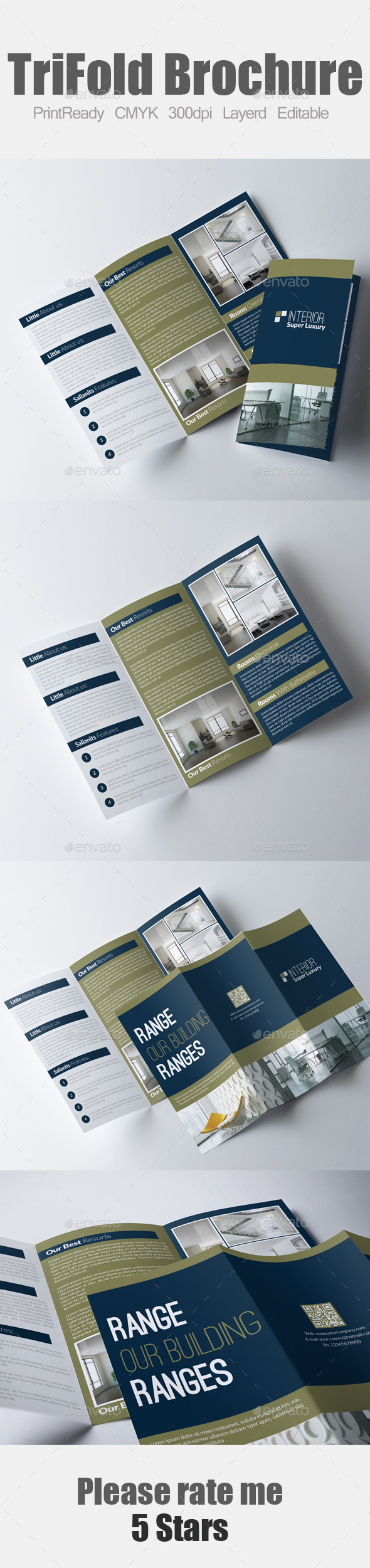 Real Estate Trifold Brochure - Brochures Print Templates