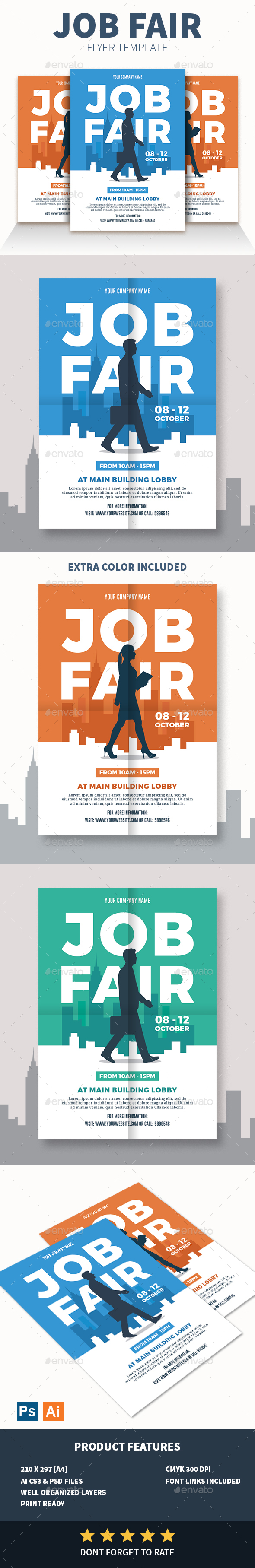 GraphicRiver Job Fair Flyer 20802490 GraphicRiver Job Fair Flyer 20802490