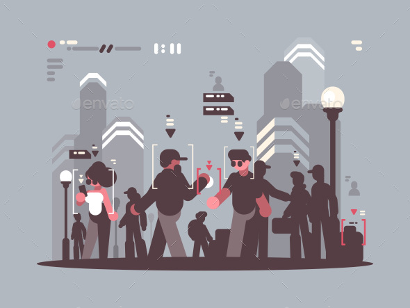 System Tracking People in Crowd - Objects Vectors