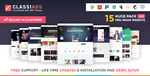 Classiads - Classified Ads WordPress Theme - Directory & Listings Corporate
