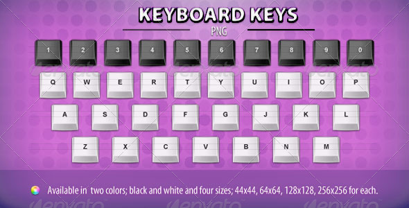 Keyboard Keys - Man-made objects Objects