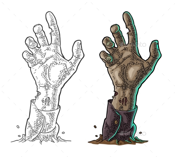 Zombie Hand with Claw - Miscellaneous Vectors
