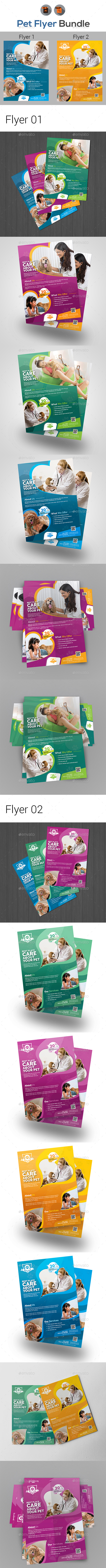 Pet Care Flyer Bundle - Corporate Flyers