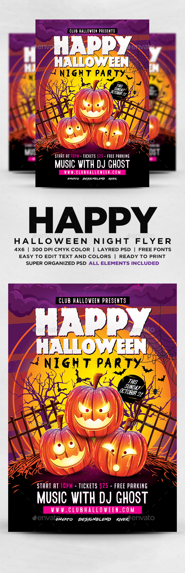 Halloween Night Party Flyer