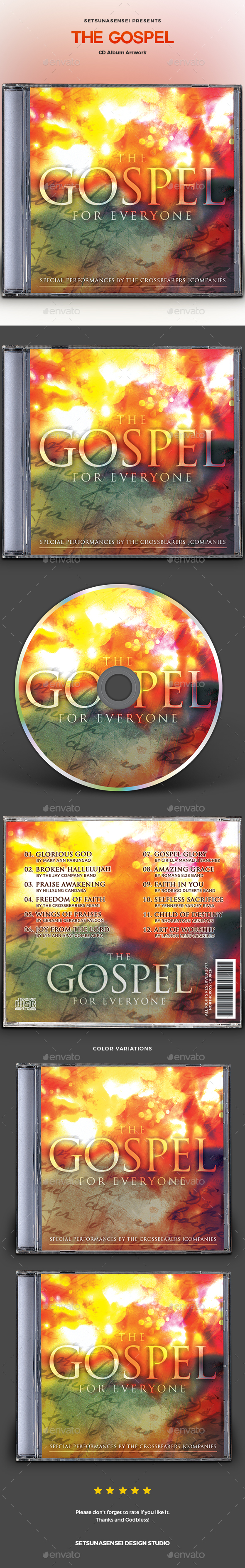 GraphicRiver The Gospel CD Album Artwork 20804221 GraphicRiver The Gospel CD Album Artwork 20804221