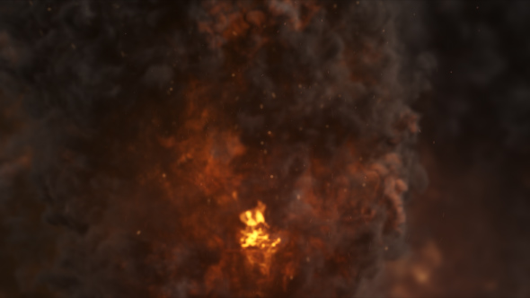 Fire Explosion Background Loop 4K