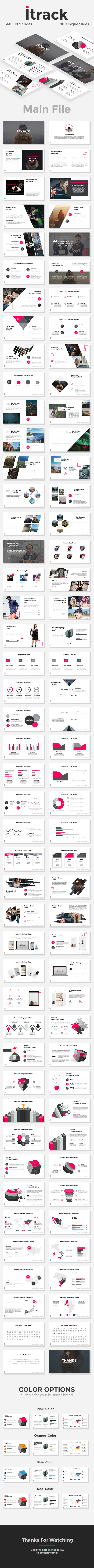 Itrack - StartUp Pitch Deck Google Slides Templates - Pitch Deck PowerPoint Templates