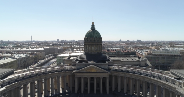 Kazan Cathedral, St. Petersburg Aerial