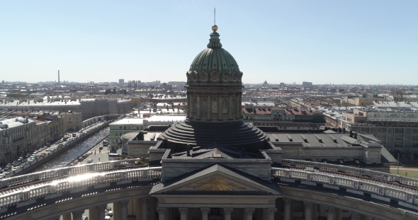 Kazan Cathedral, St. Petersburg Aerial