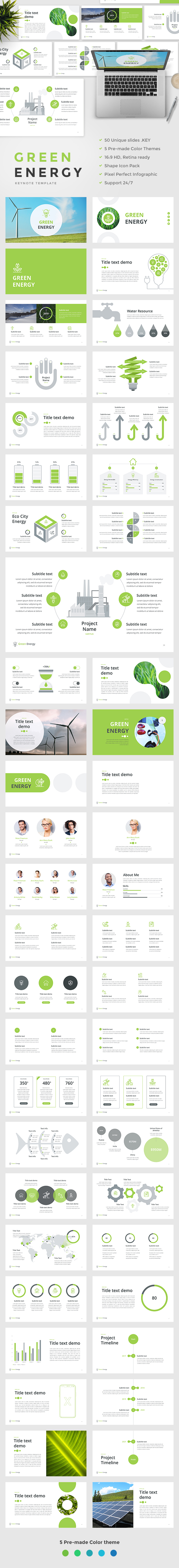 Green Energy - Keynote Template - Nature Keynote Templates