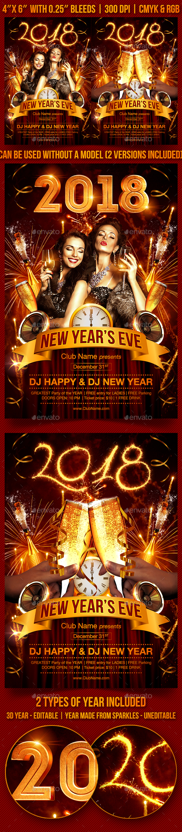 New Year's Eve Party Flyer - Clubs & Parties Events