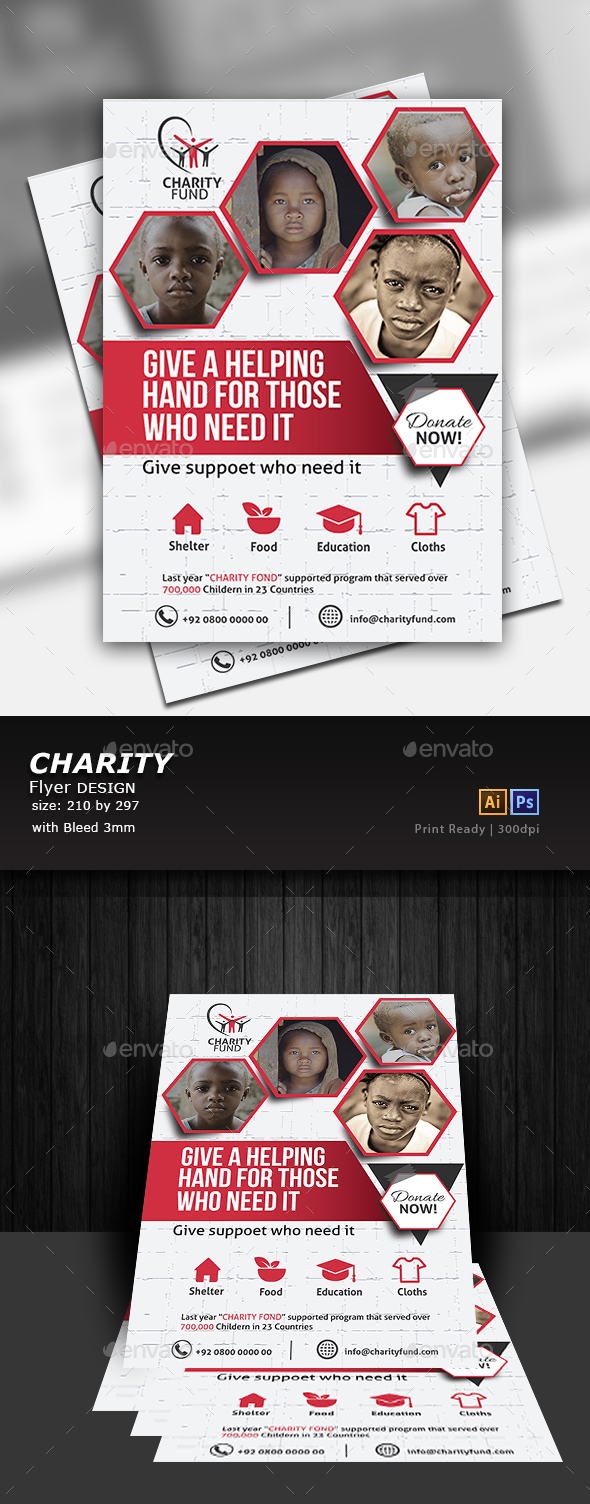 GraphicRiver Charity Flyer 20805983 GraphicRiver Charity Flyer 20805983