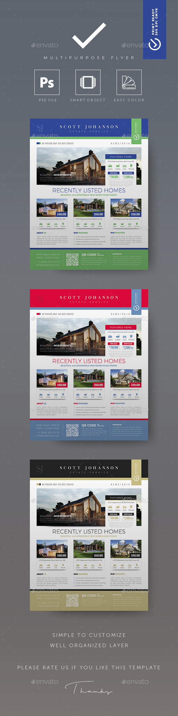 Real Estate Flyer - Flyers Print Templates
