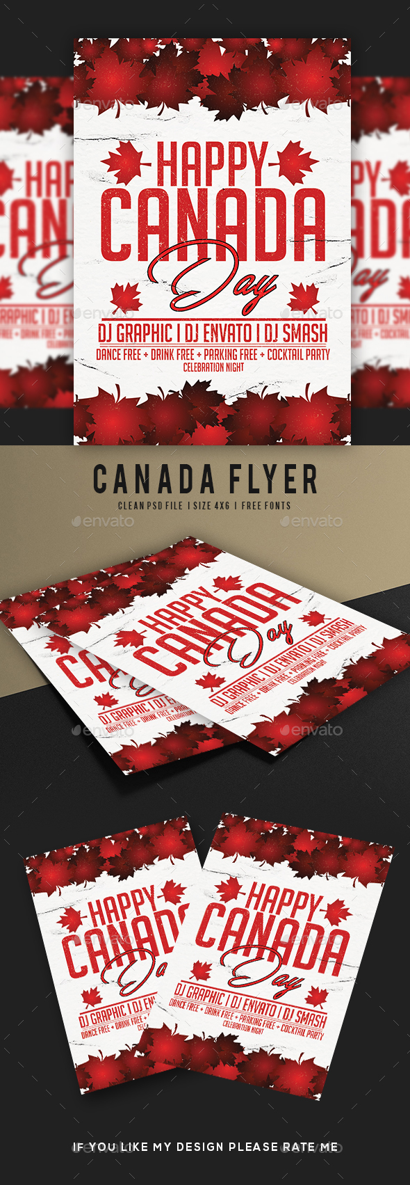 GraphicRiver Canada Day Flyer 20806607