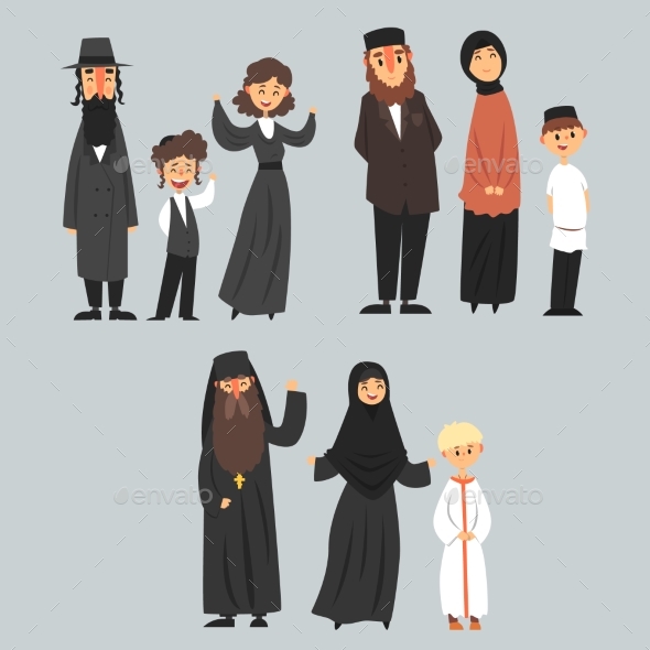 People of Different Religions - People Characters