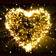 Perfect Happy Valentines Day Heart Greetings With Glitter. - 2
