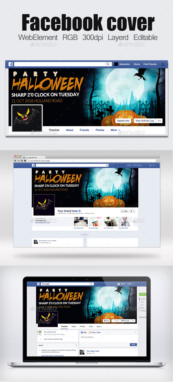 Halloween Facebook Timelines - Facebook Timeline Covers Social Media