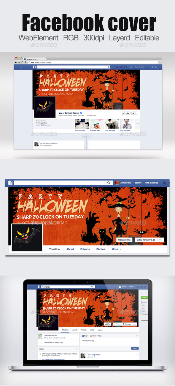 Halloween Facebook Timelines - Facebook Timeline Covers Social Media