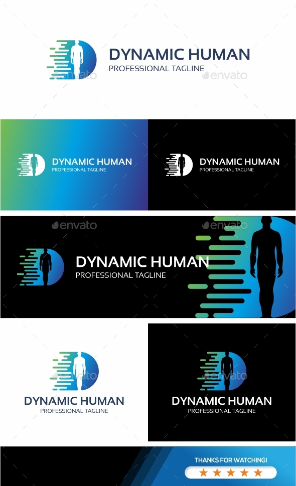 Dynamic Human Logo - Humans Logo Templates