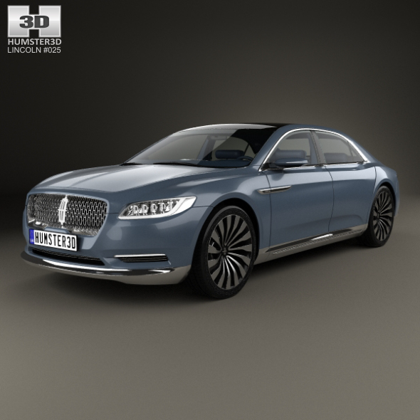 Lincoln Continental with HQ interior 2015 - 3DOcean Item for Sale