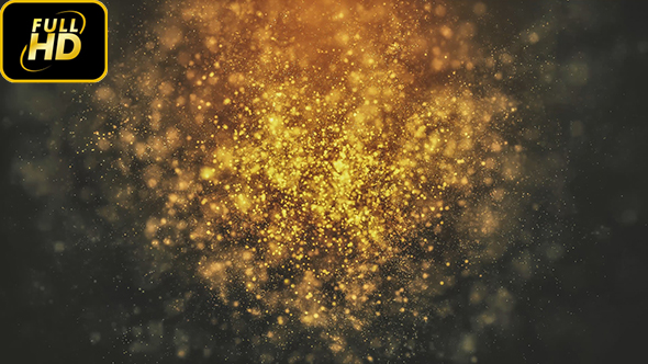 Cinematic Golden Particles Loop