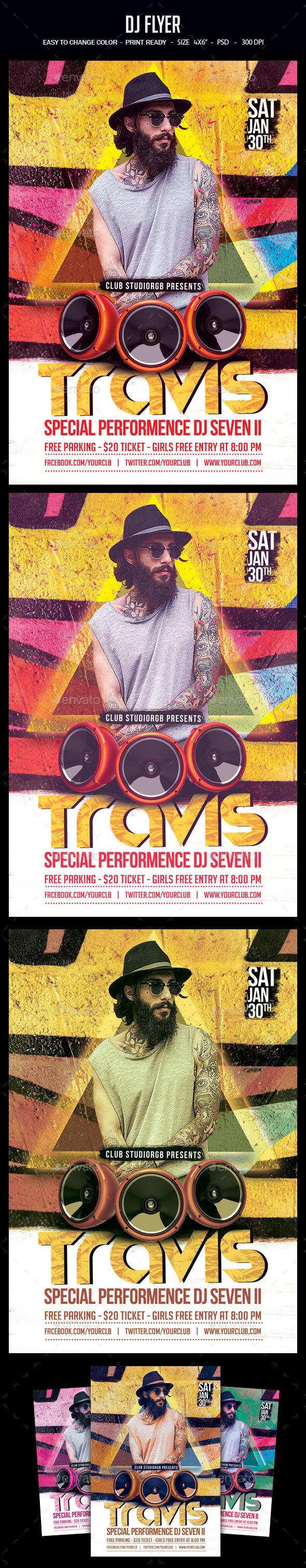 Dj Flyer - Clubs & Parties Events