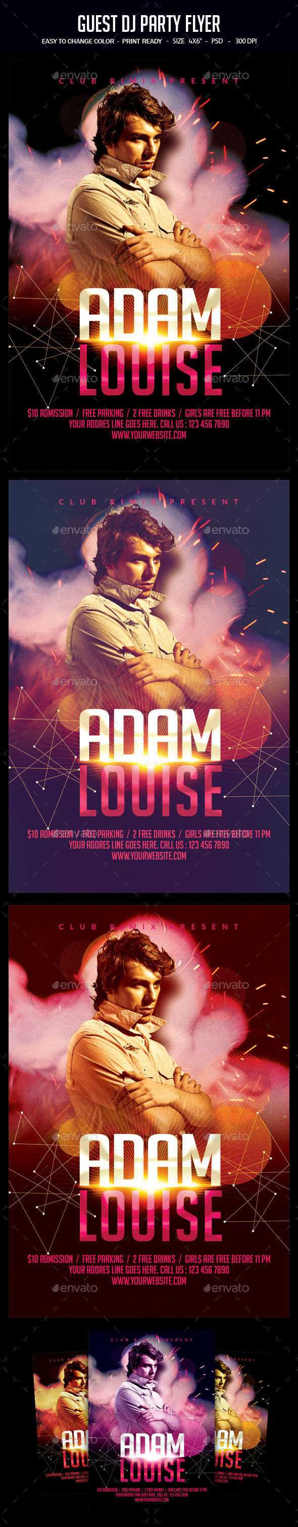 Guest Dj Party Flyer - Clubs & Parties Events