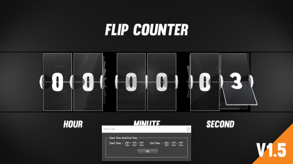 Flip Clock Pack Element 3D