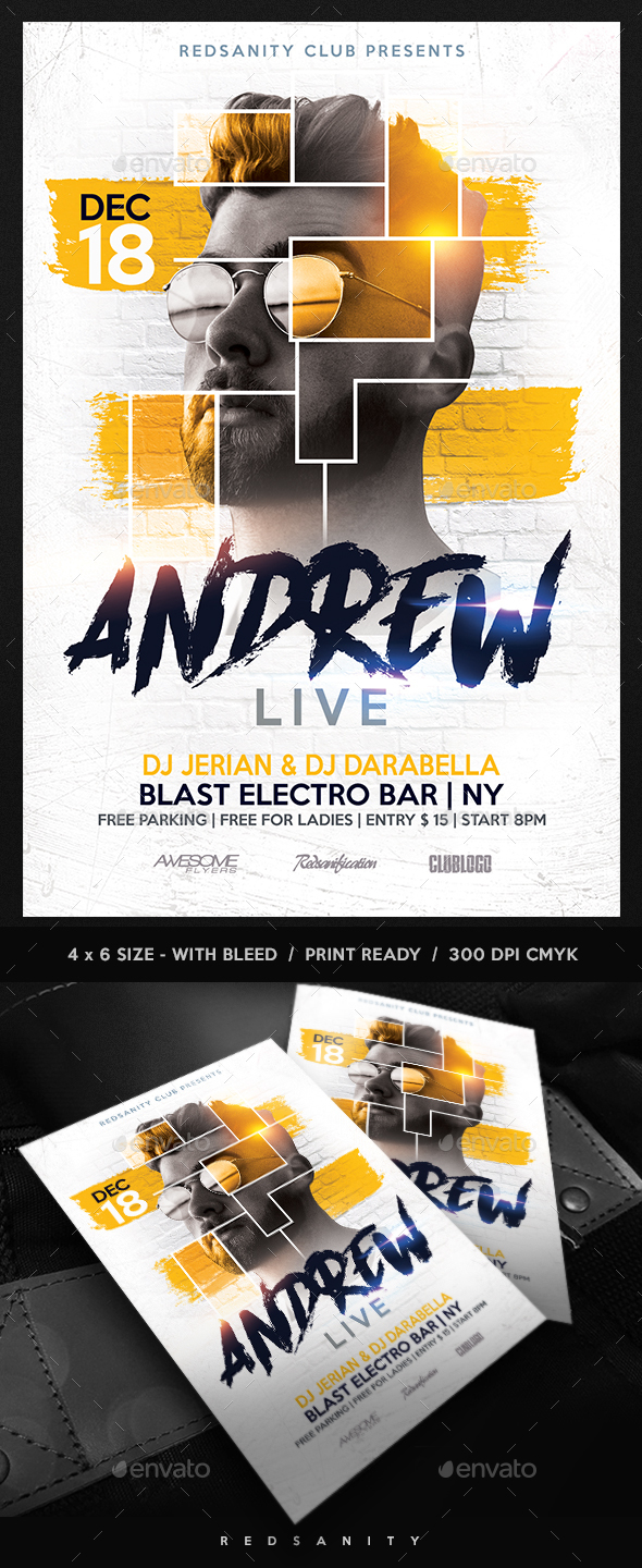 Guest DJ / Artist Flyer - Clubs & Parties Events