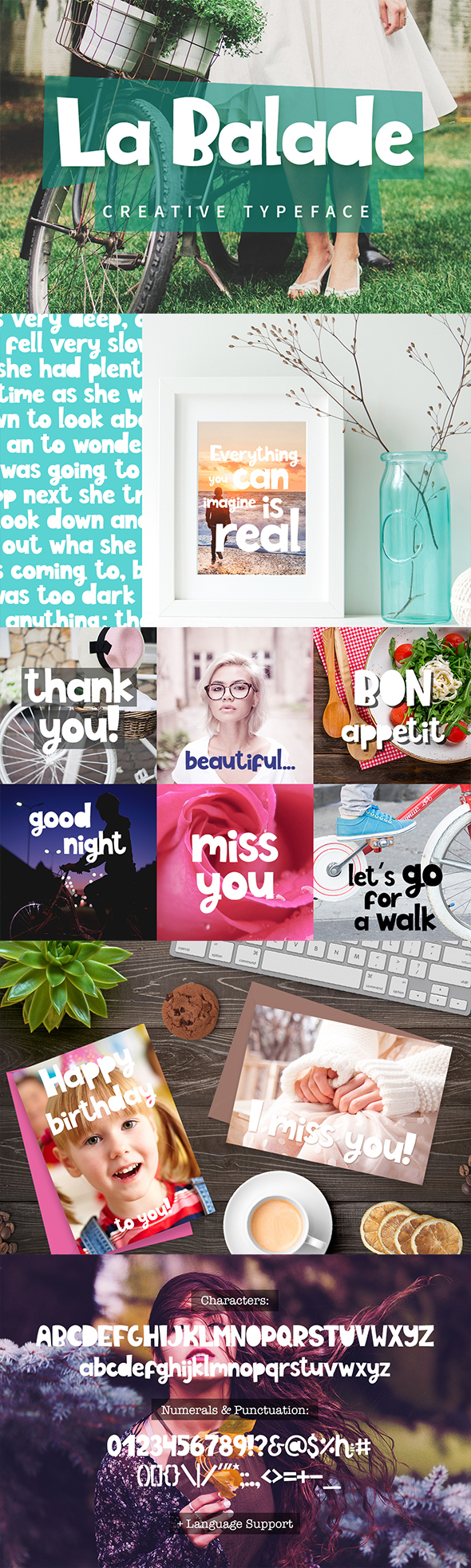 La Balade - Creative Typeface - Script Fonts