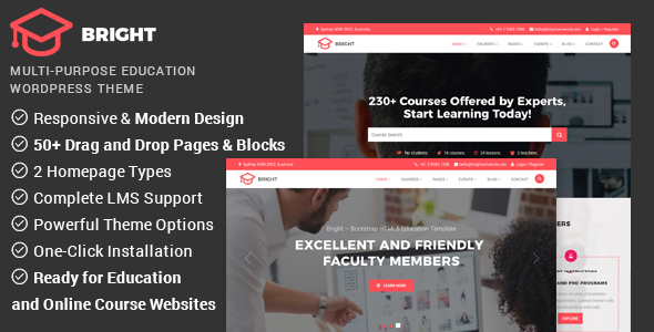 Download Bright - Education & Online Course WordPress Theme
nulled nulled version