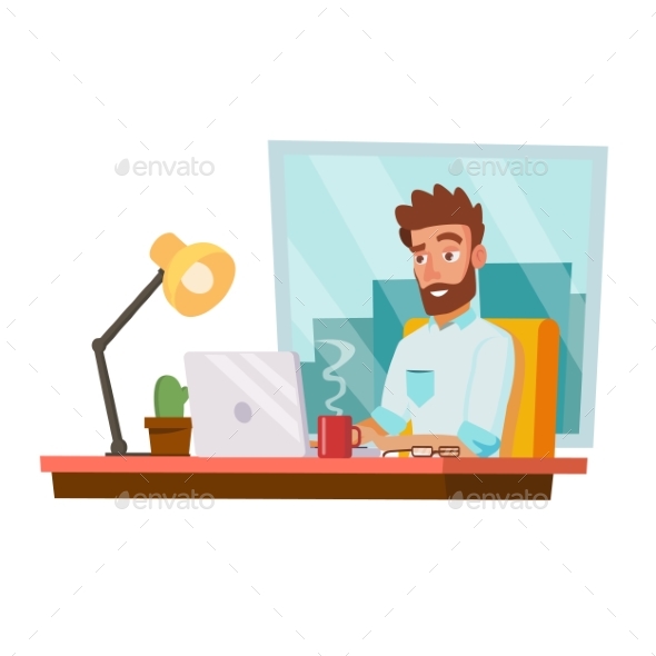 GraphicRiver Programmer Man Vector Development Working 20810921 GraphicRiver Programmer Man Vector Development Working 20810921